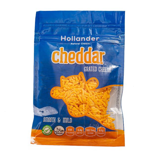 Hollander Grated Cheddar Cheese 175G